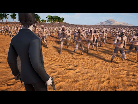 Can John Wick Kill 1 MILLION ZOMBIES!? - Ultimate Epic Battle Simulator 2 UEBS 2