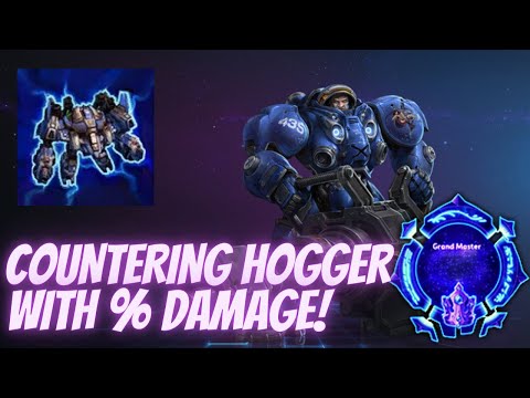 Tychus Odin - Countering Hogger with % Damage! - Grandmaster Storm League