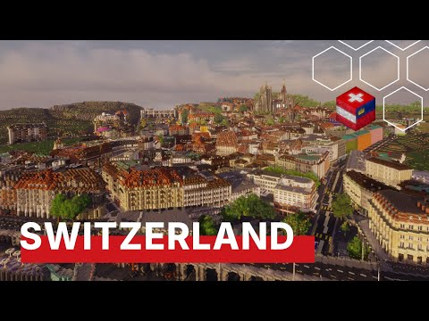 Switzerland 1:1 in Minecraft
