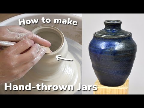 How to make Wheel-thrown Jars // Intermediate Pottery Wheel Project