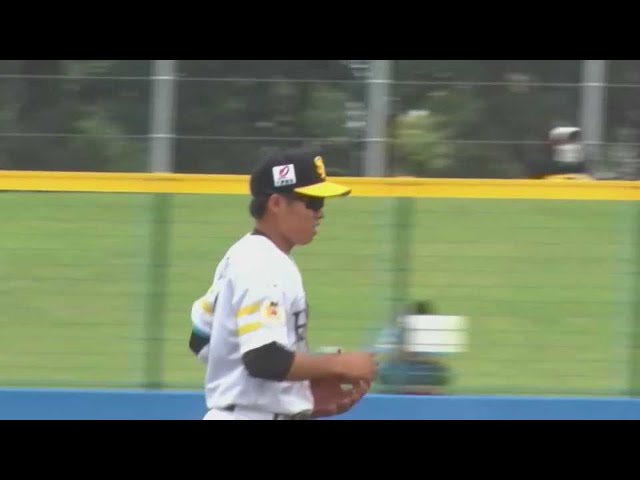【ファーム】逆シングルから華麗な送球!! ホークス・川原田純平の好守から併殺完成!! 2022年5月29日 福岡ソフトバンクホークス 対 広島東洋カープ