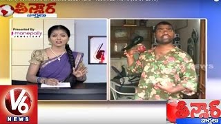 Bithiri Sathi funny comments on Carbide Used Fruits | Fruit Sellers | Teenmaar News | V6 News