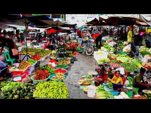 Visit Ang Ta Som Market Traditional market in Takeo Province, Cambodia