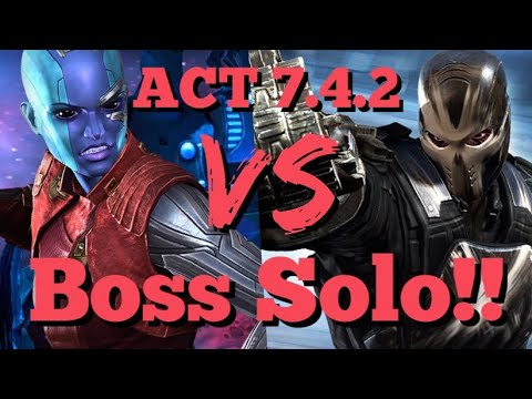 MCOC - ACT 7.4.2 - Nebula VS Crossbones - Boss Solo!!
