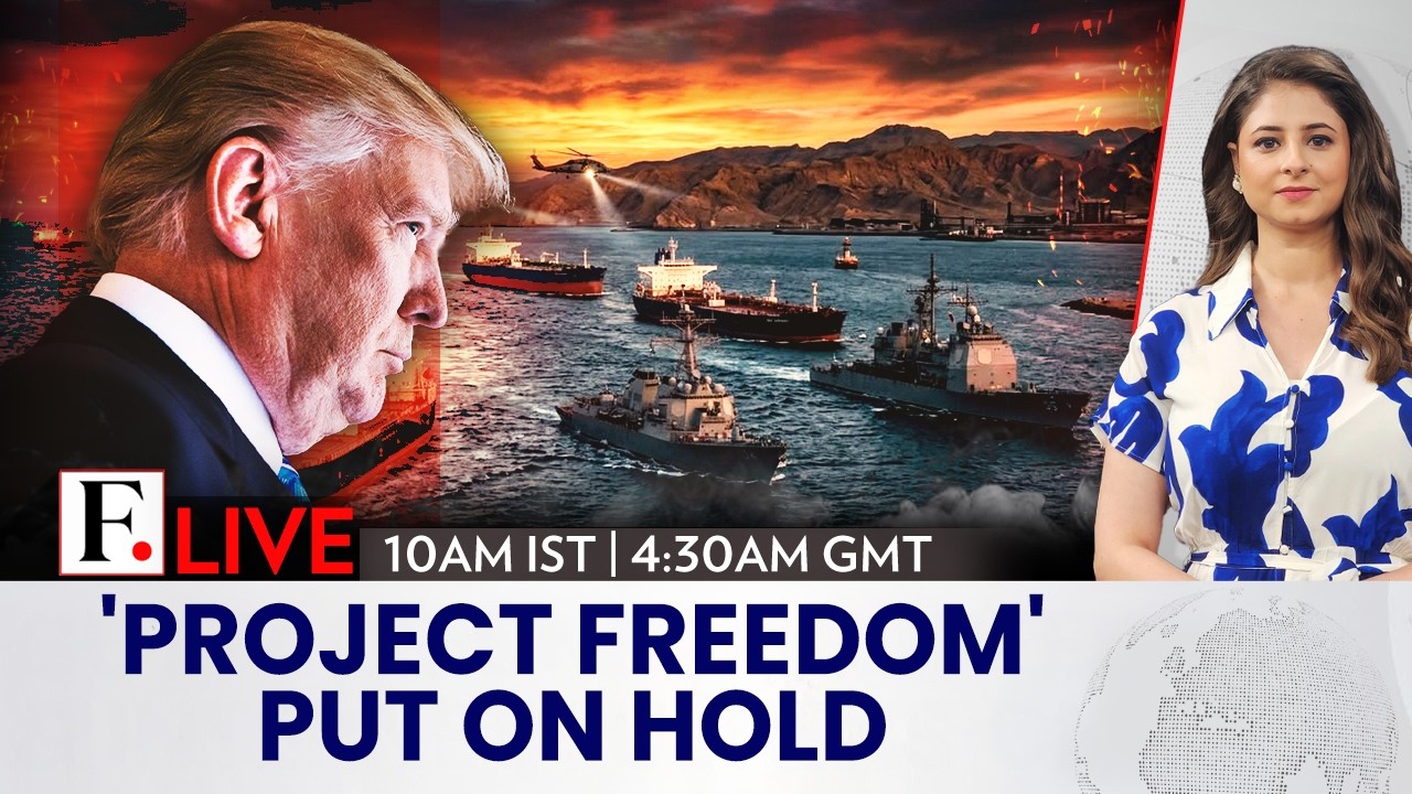 LIVE: Trump Pauses Hormuz Shipping Operation Amid Signs Of US- Iran Breakthrough | Firstpost Live