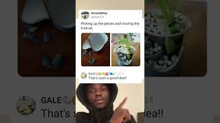 Picking up the broken pieces and moving on.