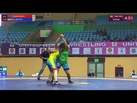 1/4 WW - 72 kg: G. ZHAPPAROVA (KAZ) v. S. ELLIEVA (UZB)