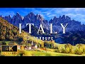 FLYING OVER ITALY (4K UHD) - Relaxing Music With Stunning Beautiful Nature (4K Video Ultra HD)
