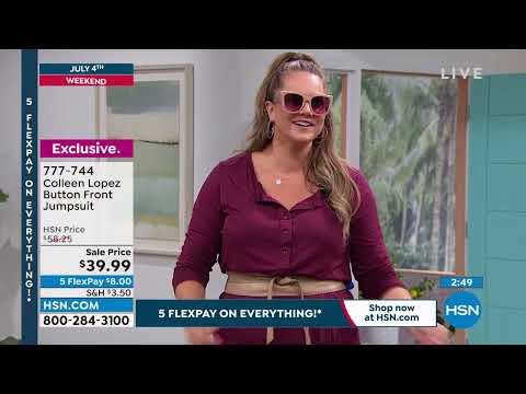 Colleen Lopez Button Front Jumpsuit