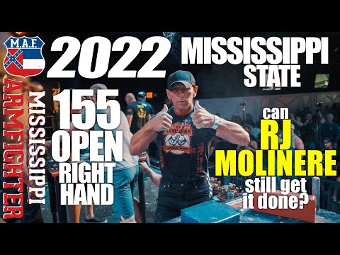 2022 Mississippi State Armwrestling | 155 Pro Right Hand - RJ is still a BEAST!!