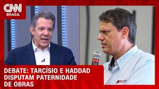 Vídeo: Haddad e Tarcísio disputam “paternidade” de obras durante debate; entenda | CNN 360º