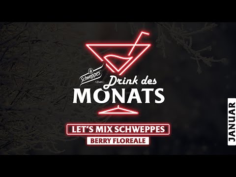 Berry Floreale - Schweppes Drink des Monats Januar