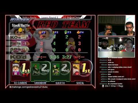 Geeksboro Melee Weekly 21 - Yoda + Ryuta vs 3/2 Bl@ckChris