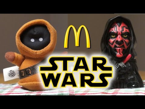 10 Classic STAR WARS McDonald's Happy Meal Toys, Burger King Kids Meal - Darth Vader & Maul, R2-D2
