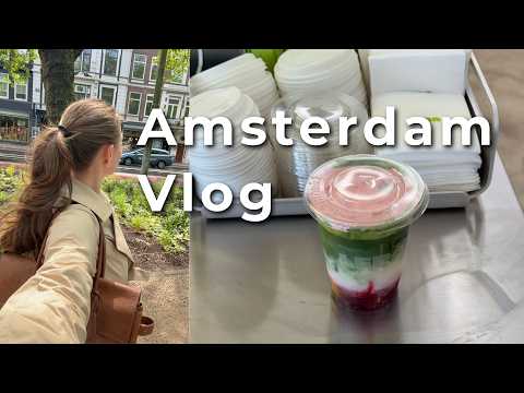 Amsterdam vlog⎢solo trip, thrifting, coffee shops, exploring & event