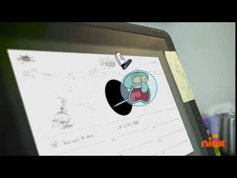 Squidward meets his voice actor (Rodger Bumpass) in Goons on the Moon