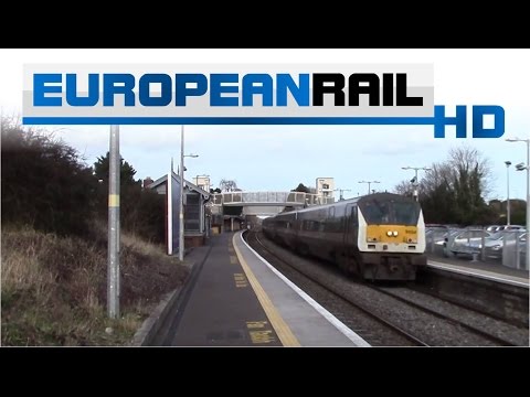 Irish Rail 201 loco 228 + enterprise set 9004 passes Rush & Lusk