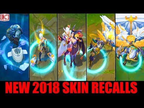 ALL NEW 2018 LEAGUE SKIN RECALLS - League of Legends