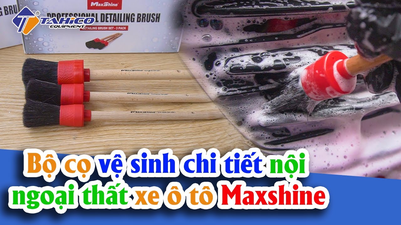 Bộ 5 cọ mềm vệ sinh nội ngoại thất xe tiện dụng 19