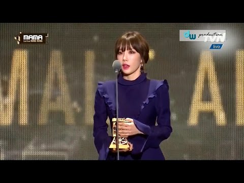 161202 [MAMA 2016] Best Female Artist Award - Taeyeon