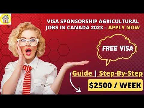 Visa Sponsorship Agricultural Jobs In Canada 2023 - Apply Now