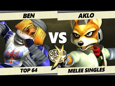 GOML X - Ben (Sheik) Vs. Aklo (Fox) Smash Melee - SSBM
