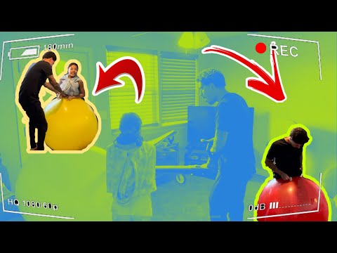 Getting inside giant balloons 🎈...