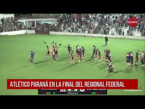Atlético Paraná eliminó por penales a San Jorge y jugará por el ascenso al Federal A: festejos