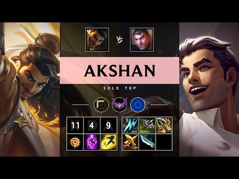 Akshan Top vs Jayce: Unstoppable - EUW Master Patch 25.S1.1
