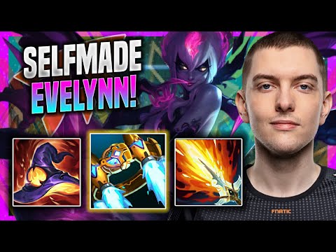 SELFMADE IS INSANE WITH EVELYNN! - FNC Selfmade Plays Evelynn JUNGLE vs Gwen! | Season 11