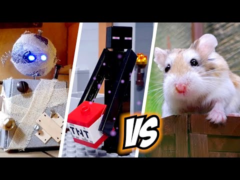 The MOST EPIC BATTLES - MAJOR HAMSTER vs. EVIL MONSTERS