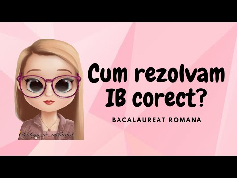 HOW DO WE CORRECTLY SOLVE THE IB SUBJECT IN ROMANA? | BACALAUREATE IN ROMANA
