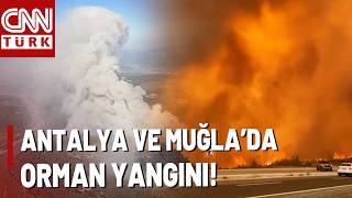 Antalya Ve Muğla'da Orman Yangınında Son Durum! Karayolu Araç Trafiğin