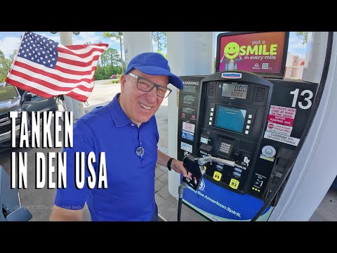 Refueling in the USA 🇺🇸: A little different than in Europe.