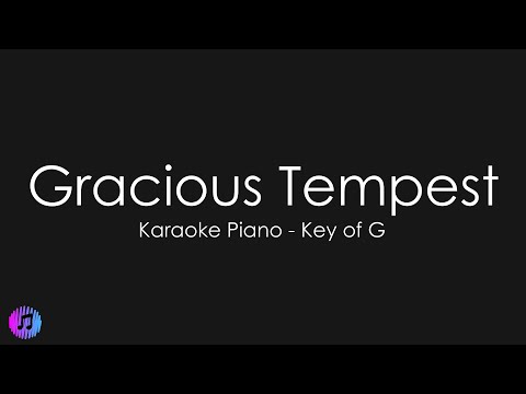 Gracious Tempest - Hillsong Young & Free | Piano Karaoke [Key of G]