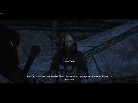Skyrim - I let Lucien read the Elder Scroll