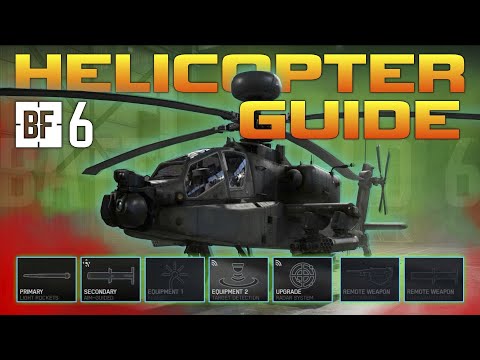 BF6 Attack Helicopter Guide | Stop Crashing! Beginner Flight School!!