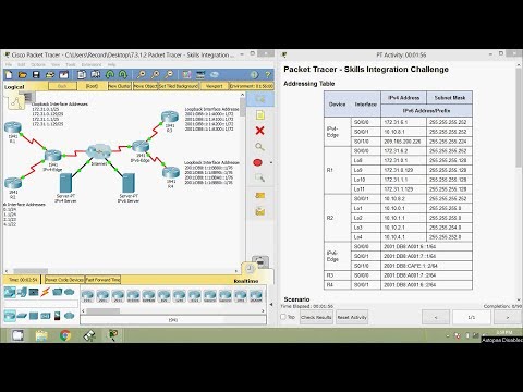 7.3.1.2 Packet Tracer - Skills Integration Challenge