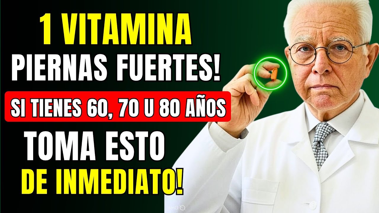 Solo Necesitas 1 VITAMINA Para Mantener Las PIERNAS FUERTES en la VEJEZ (¡Incluso a los 95 Años!)