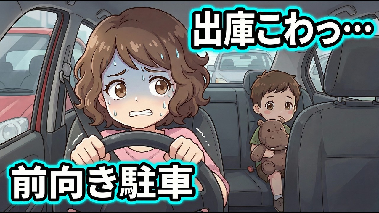 【運転初心者向け】前向き駐車→バック出庫のコツを図解で解説（今日から怖くない）