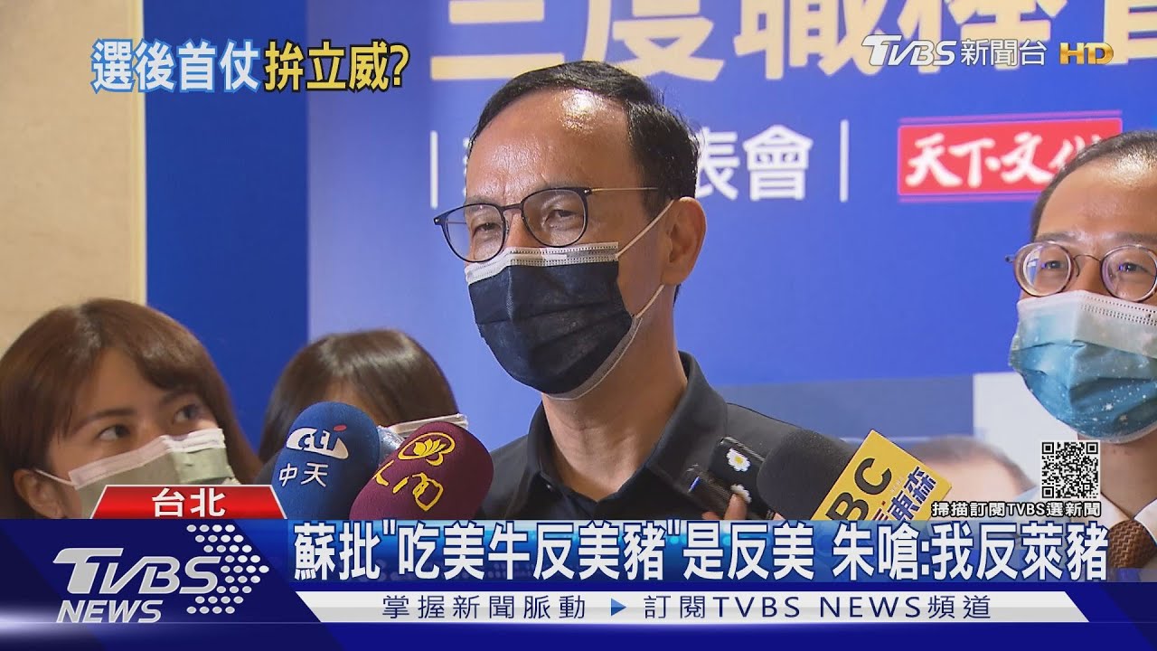 朱任黨魁綠火力開! 蘇批朱「說親美實反美」