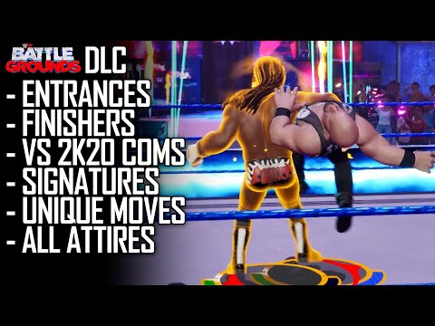WWE 2K Battlegrounds DLC: New Moves, vs 2K20 Finisher Comparisons, Unique Animations & More (Part 3)