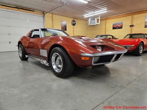 1972 Burgundy Corvette Stingray For Sale Video