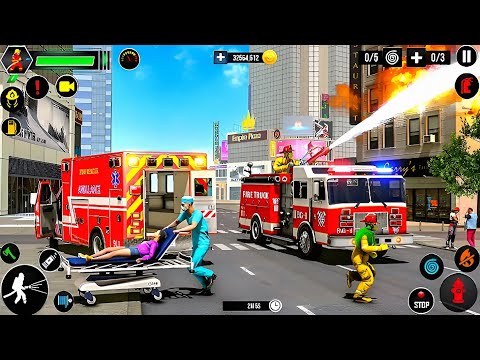 FireFighter Emergency Fire Truck Rescue Simulator 3D - Android GamePlay 