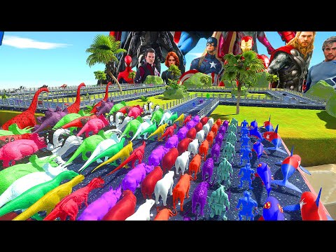 Colored All Units vs Strongest Animal Challenge - Animal Revolt Battle Simulator