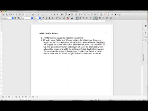 Fließtext formatieren in ein Gedicht