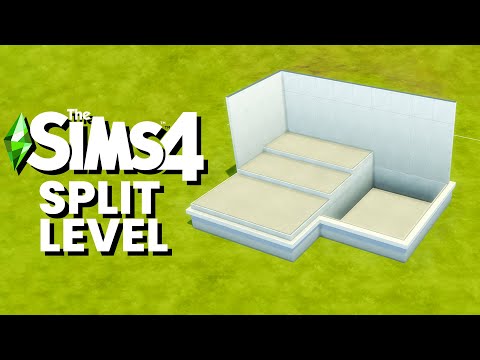 Part of a video titled The Sims 4 How to Create Split Levels using Platforms - YouTube