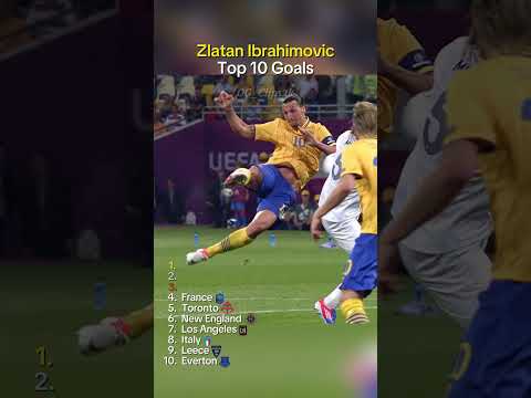 Zlatan Ibrahimovic Top 10 Goals #football #soccer #shorts #zlatan #zlatanibrahimovic