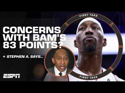 Stephen A. reacts to Bam Adebayo's 83-point game: Let's NOT BLAME BAM! | First Take