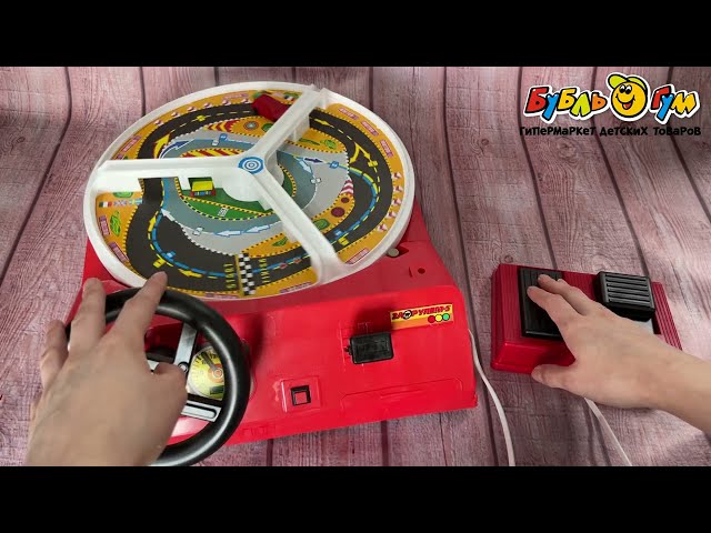 Игра настольная За рулем-5 с педалями - видео